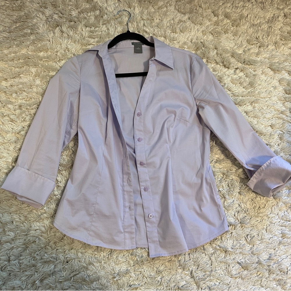 Ann Taylor Lavender Dress Shirt